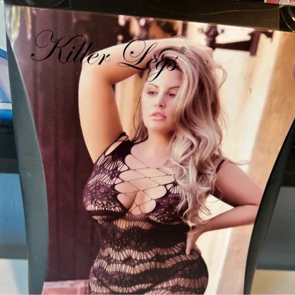 Queen Fishnet black Lingerie dress - Picture 9 of 10